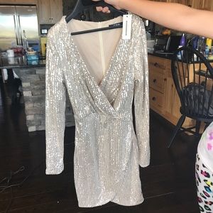 Gold sequin gown